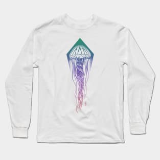 Jellyfish Gradient Design Long Sleeve T-Shirt